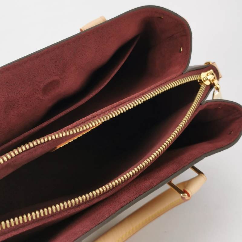 Louis Vuitton (LV) SoufflotBB植鞣革Monogram印花托特包肩肩包晶片款-6