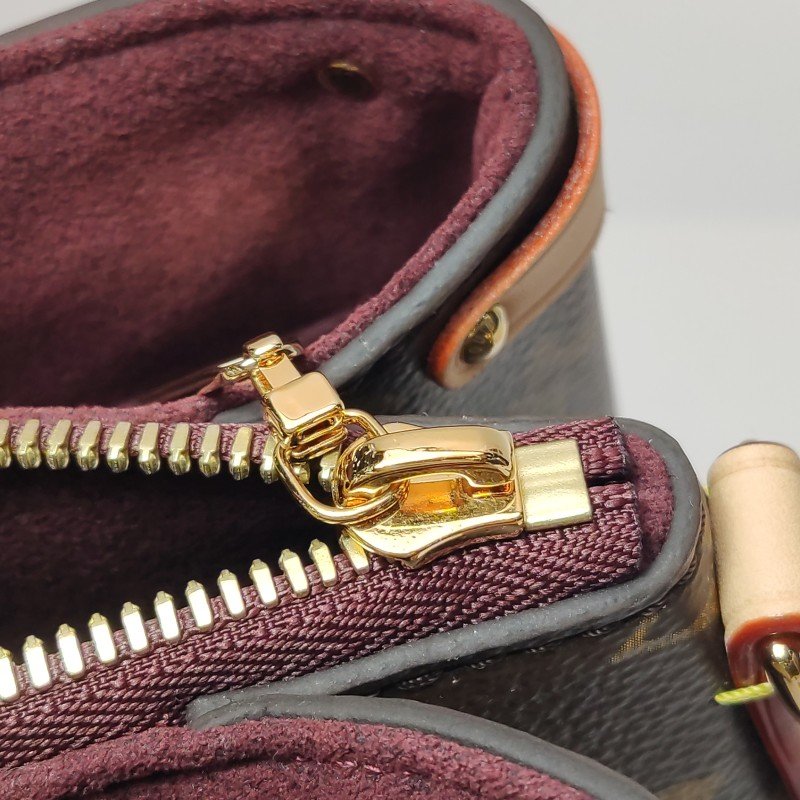 Louis Vuitton (LV) SoufflotBB植鞣革Monogram印花托特包肩肩包晶片款-10