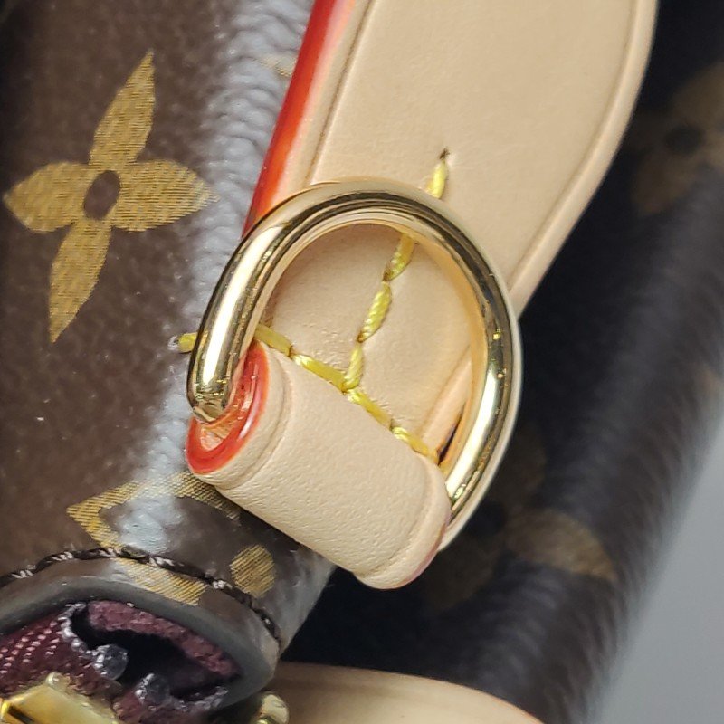 Louis Vuitton (LV) SoufflotBB植鞣革Monogram印花托特包肩肩包晶片款-15