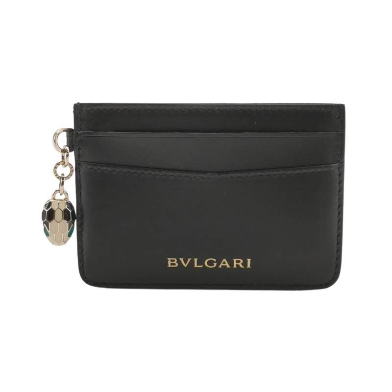 Bvlgari Serpenti Forever蛇頭包牛皮純色蛇頭卡包-0