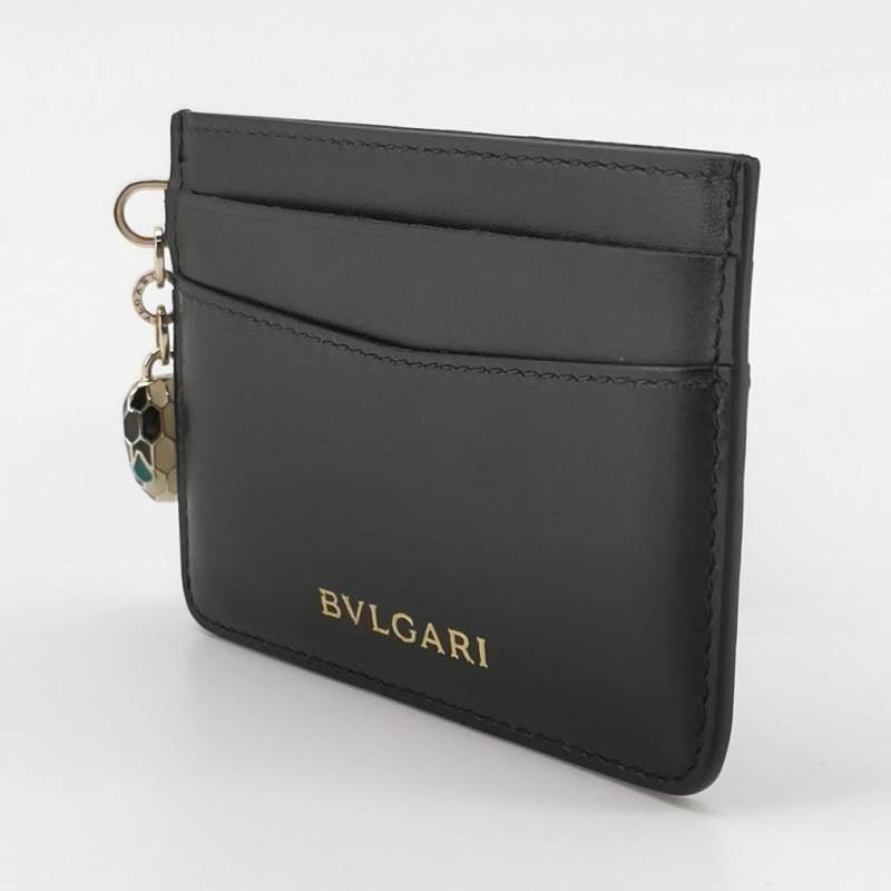 Bvlgari Serpenti Forever蛇頭包牛皮純色蛇頭卡包-1