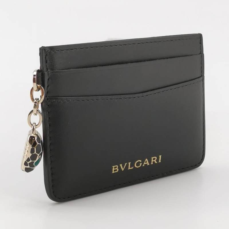 Bvlgari Serpenti Forever蛇頭包牛皮純色蛇頭卡包-2