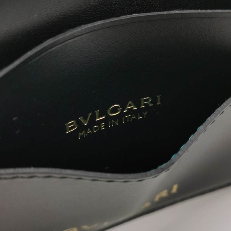 Bvlgari Serpenti Forever蛇頭包牛皮純色蛇頭卡包-6