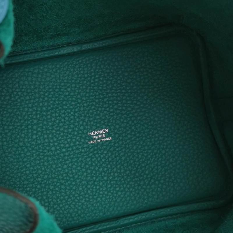 Hermes Picotin菜籃包18手提包TC牛皮Swift牛皮銀扣Z6孔雀綠7N糖果藍Y刻-7