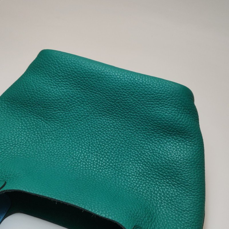 Hermes Picotin菜籃包18手提包TC牛皮Swift牛皮銀扣Z6孔雀綠7N糖果藍Y刻-15