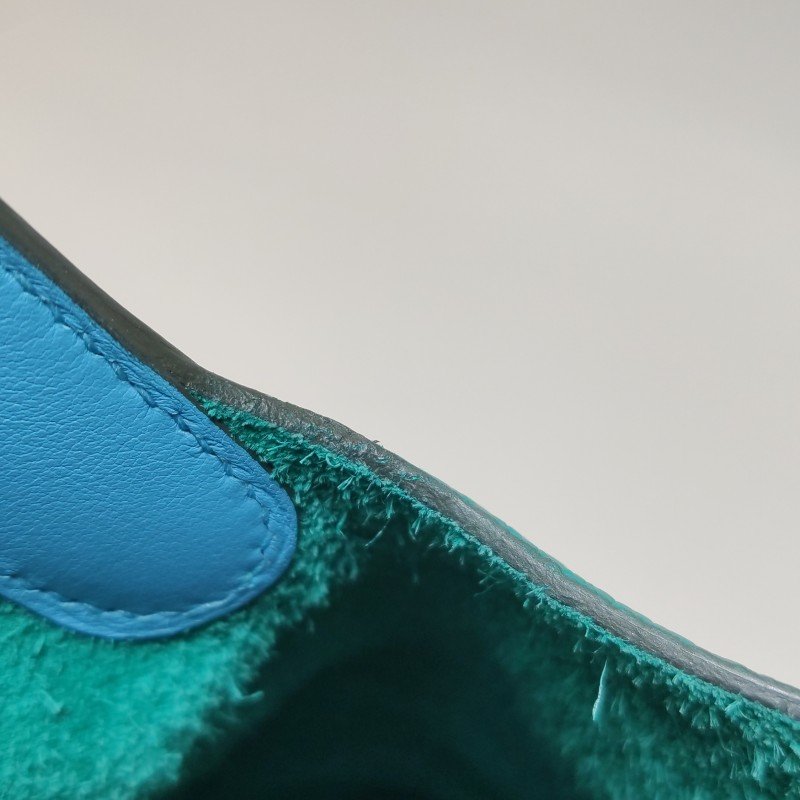 Hermes Picotin菜籃包18手提包TC牛皮Swift牛皮銀扣Z6孔雀綠7N糖果藍Y刻-18