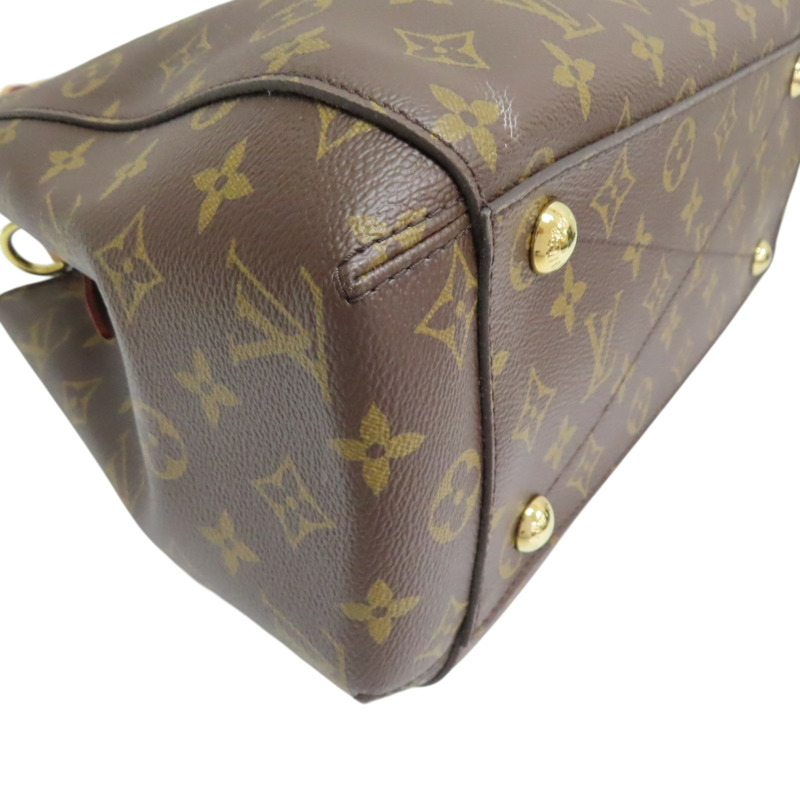 棕色 原花帆布 Montaigne MM 兩用包【LOUIS VUITTON LV 路易威登】 M41056-11