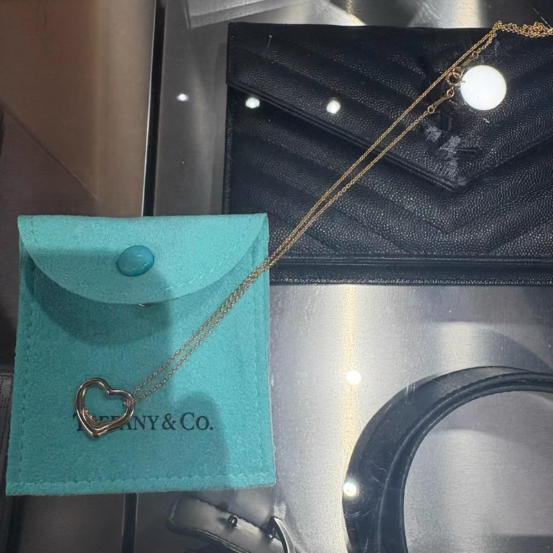 18K黃金超便宜🌟Tiffany & Co. Open Heart 心型項鍊 18K黃金|Classic Trend CT精品|台北東區實體-0