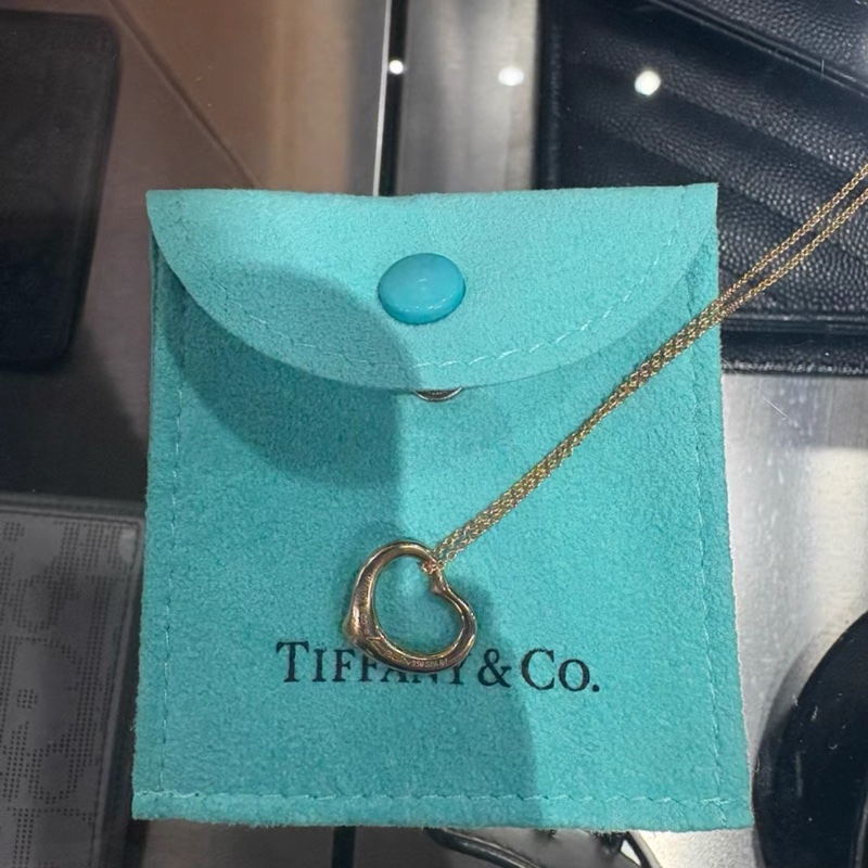 18K黃金超便宜🌟Tiffany & Co. Open Heart 心型項鍊 18K黃金|Classic Trend CT精品|台北東區實體-3