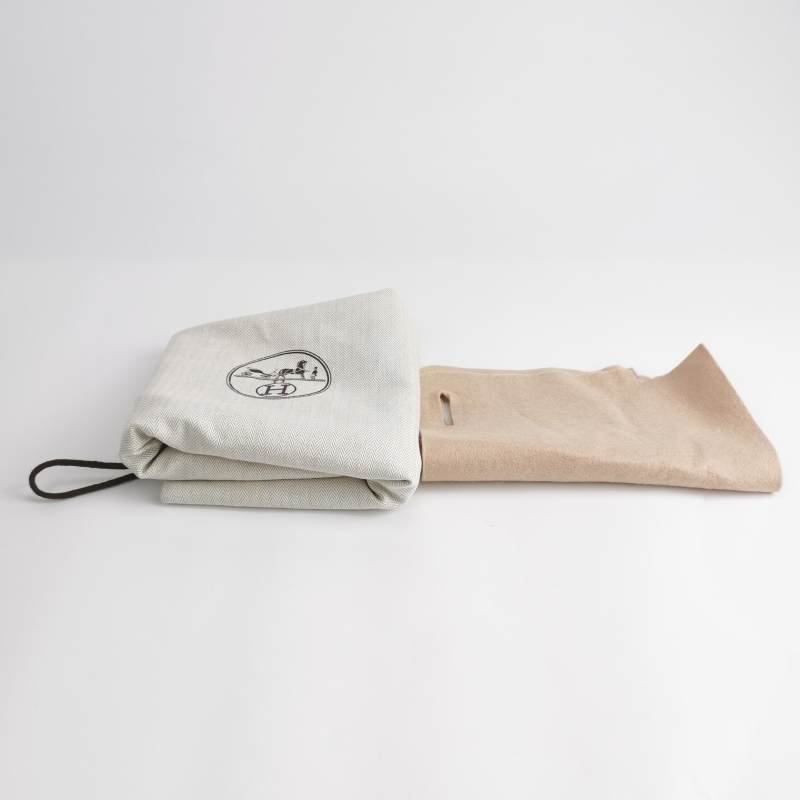 Hermes Steve35斜背包單肩包Togo牛皮銀扣18etoupe大象灰S4深藍框R刻-9