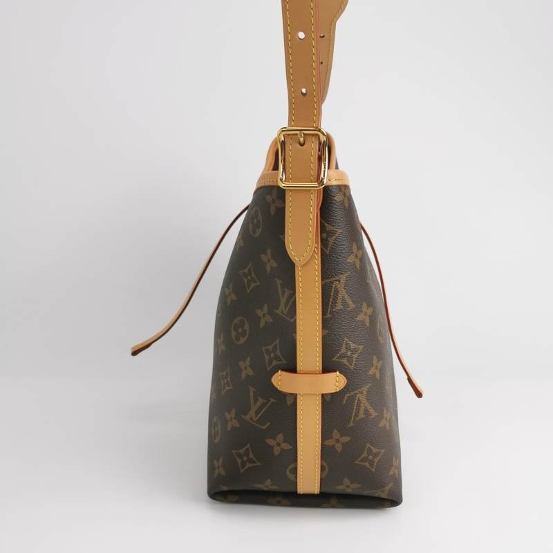 Louis Vuitton (LV) Carry All小號植鞣革老花子母包單肩包晶片款-2