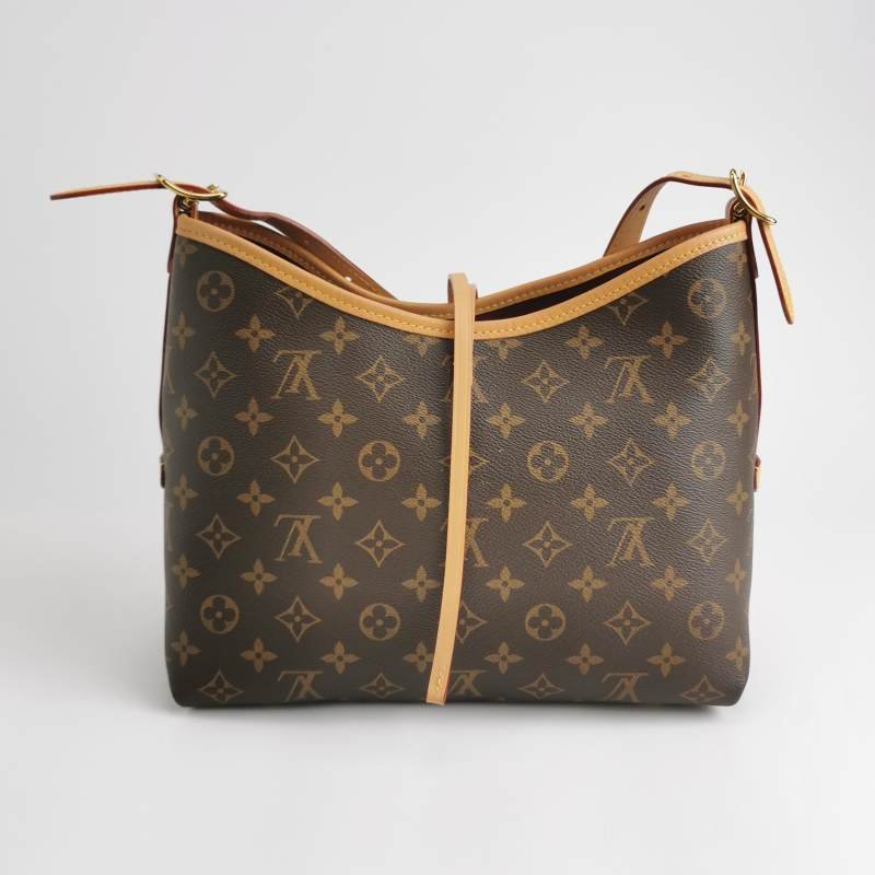 Louis Vuitton (LV) Carry All小號植鞣革老花子母包單肩包晶片款-4