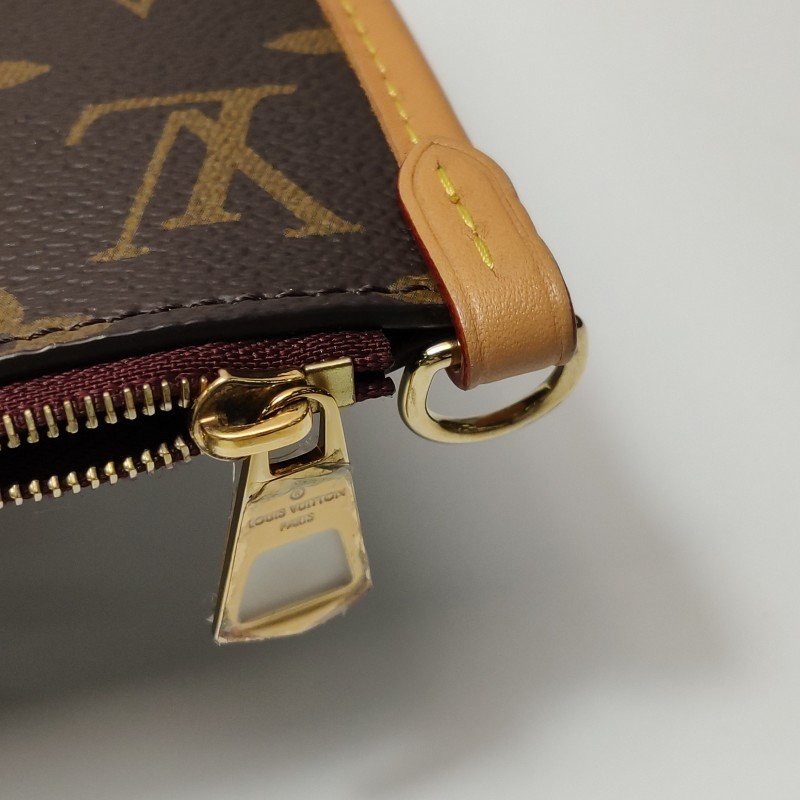 Louis Vuitton (LV) Carry All小號植鞣革老花子母包單肩包晶片款-12