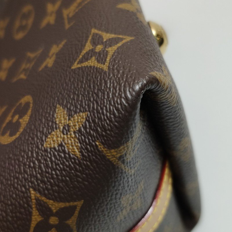 Louis Vuitton (LV) Carry All小號植鞣革老花子母包單肩包晶片款-13