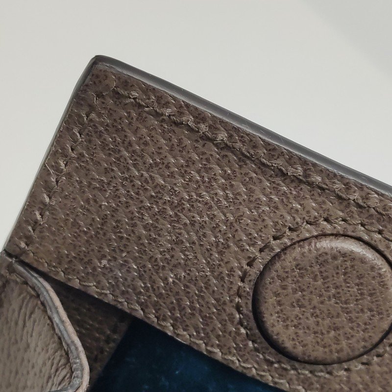 Gucci Ophidia中型牛皮帆布GG老花條紋雙G肩包斜背包-11