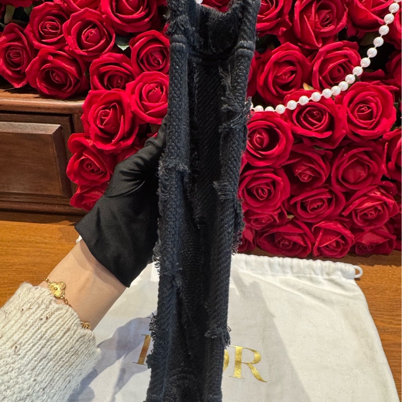 Dior/迪奥 mini Book tote 托特黑色牛仔-4