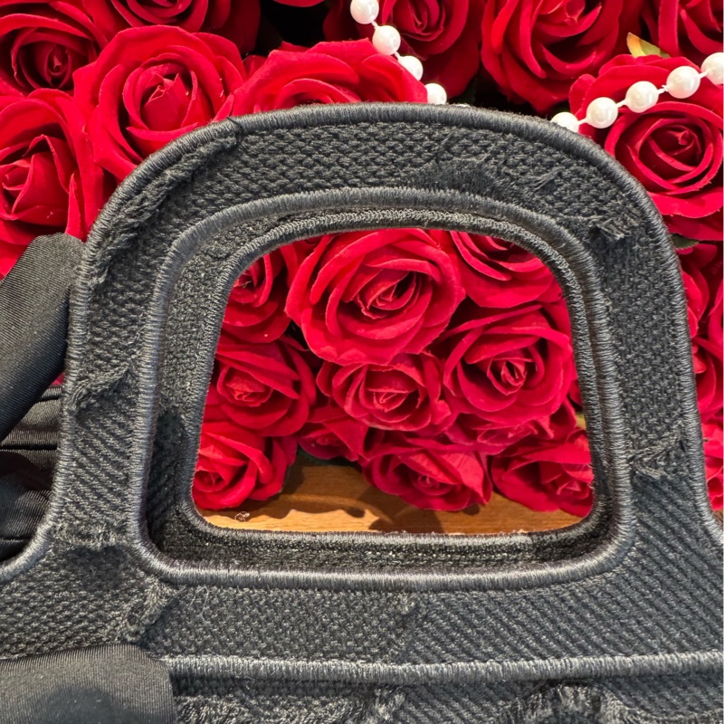 Dior/迪奥 mini Book tote 托特黑色牛仔-7