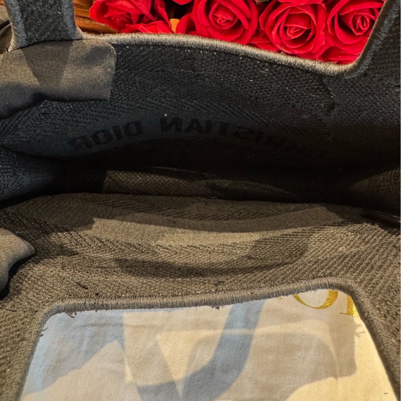 Dior/迪奥 mini Book tote 托特黑色牛仔-8
