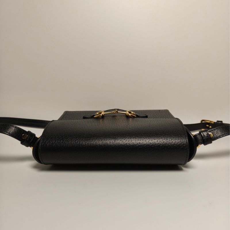 98新|Gucci/古馳 黑色1955橫版盒子包-5