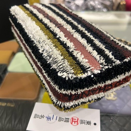 東區正精品㊣CHANEL MINI COCO 20 香奈兒黑棕色亮片字母金鍊肩背包斜背包 CF 20cm RZ6376-7