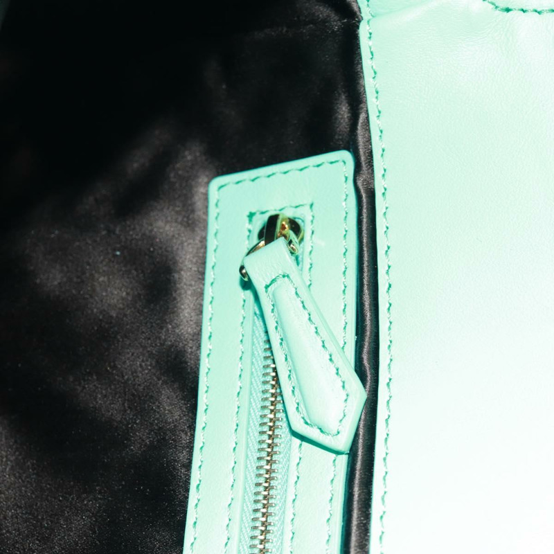 【日本直送】FENDI 亮片 Mamma Baguette 單肩包 藍色金色 正品 166166SM-23