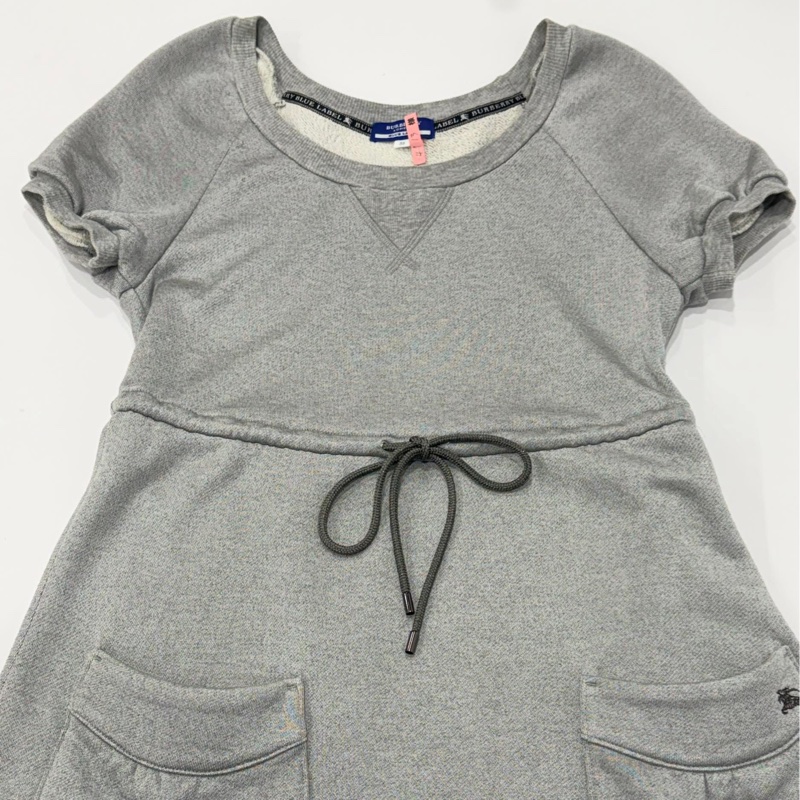 BURBERRY 抽繩大口袋戰馬洋裝-5