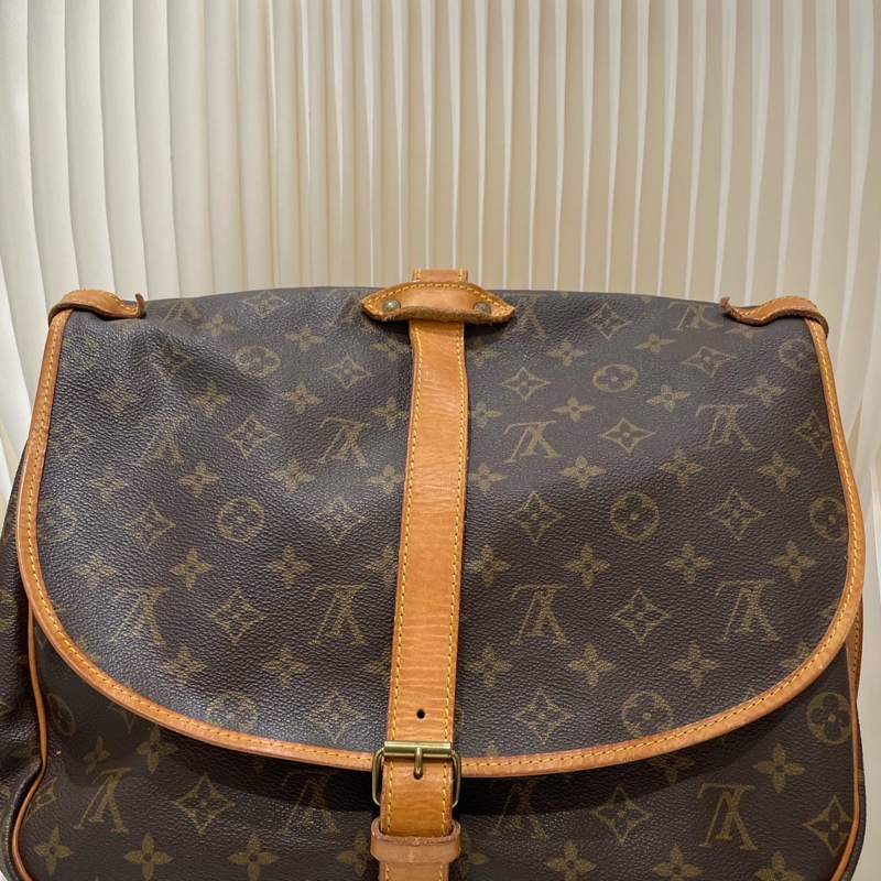 Lv/路易威登 經典Logo印花郵差包斜挎單肩包 男款 33*25*25-6