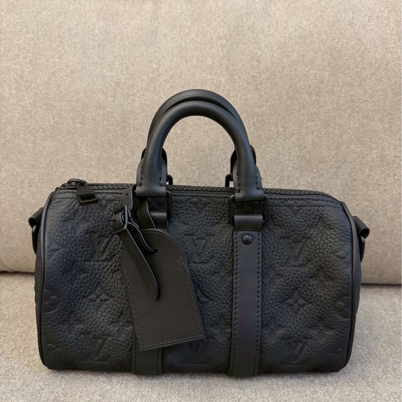 LV keepall25黑壓紋-1
