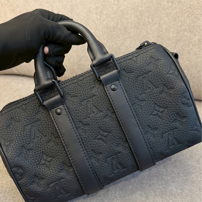 LV keepall25黑壓紋-3