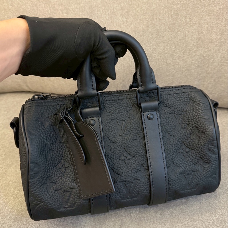LV keepall25黑壓紋-4