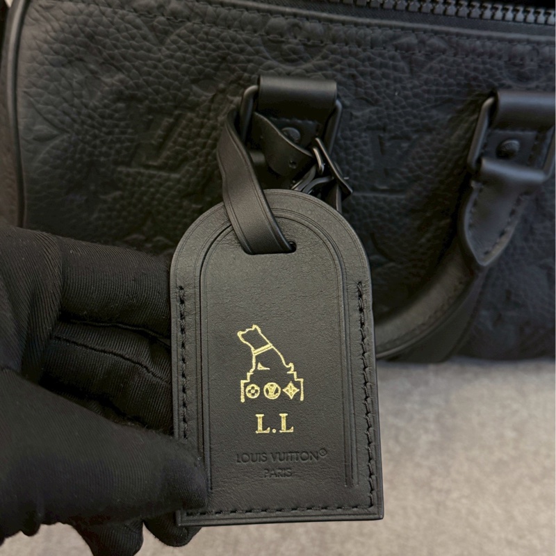 LV keepall25黑壓紋-9
