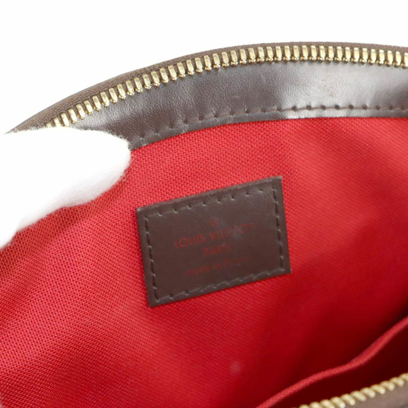 Louis Vuitton Damier Verona 小號手提包，Ebene 棕色，N41117，金色五金配件。-7