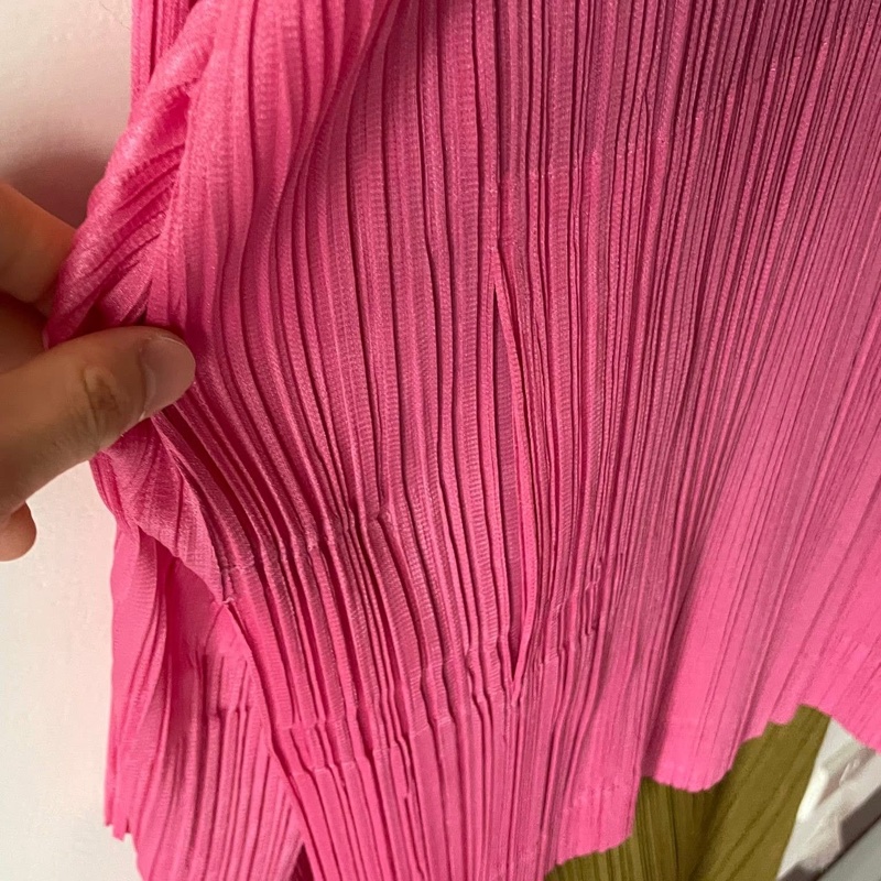 ▪️富貴選物FUGUEI▪️PP 三宅一生 杜鵑粉 開領排扣外套-11