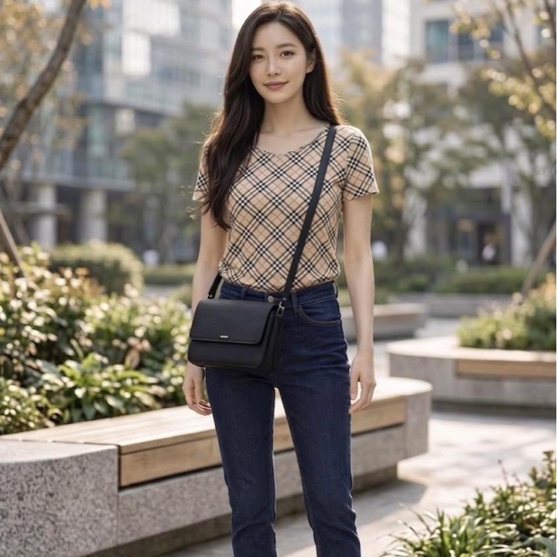 BURBERRY 倫敦 經典格紋彈性上衣-0