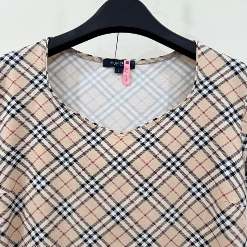 BURBERRY 倫敦 經典格紋彈性上衣-4