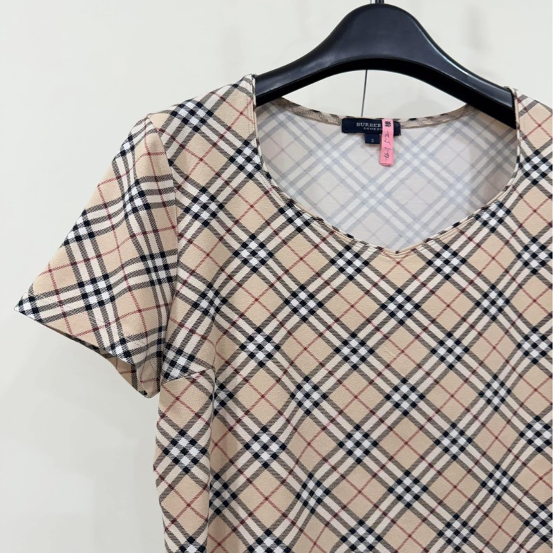 BURBERRY 倫敦 經典格紋彈性上衣-5