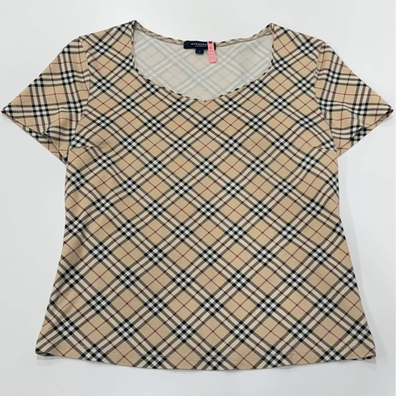 BURBERRY 倫敦 經典格紋彈性上衣-6