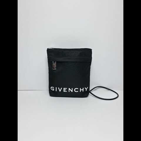 Givenchy 黑色Logo Print 斜背包