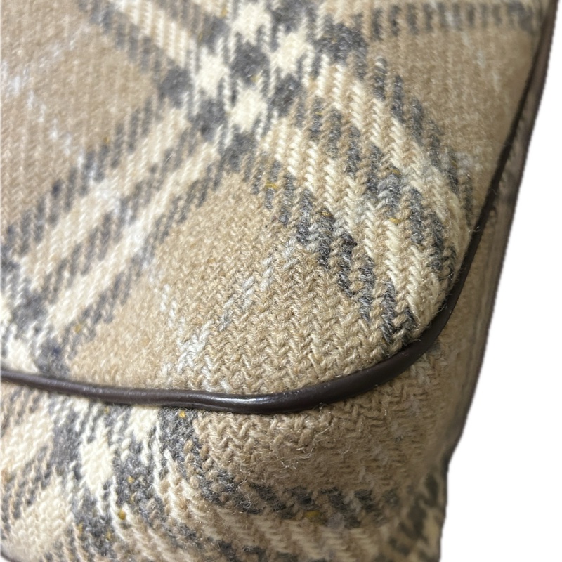 BURBERRY 毛呢hobo包(附塵袋-14