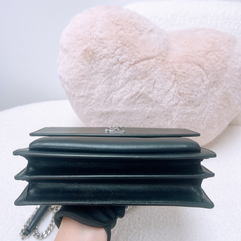 YSL sunset 黑銀鏈條包-2