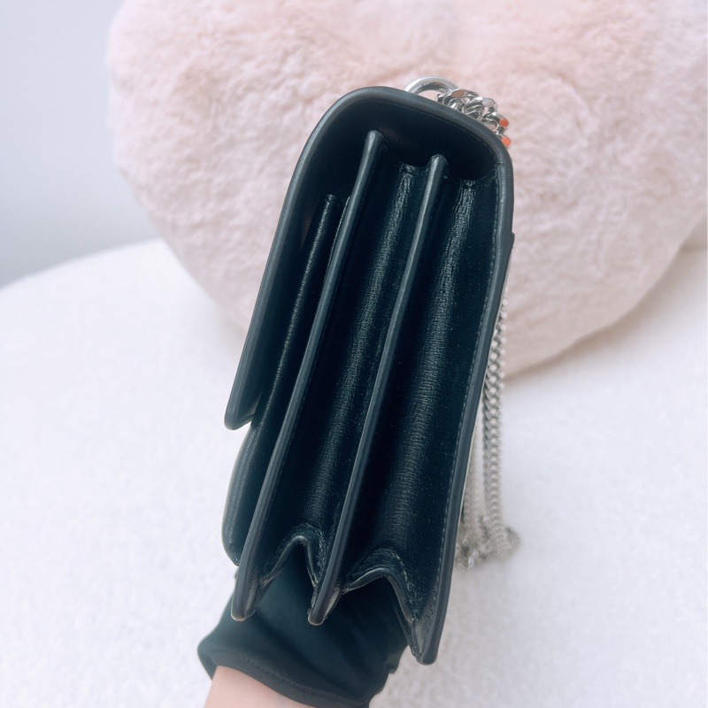 YSL sunset 黑銀鏈條包-5