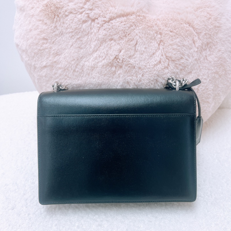 YSL sunset 黑銀鏈條包-6