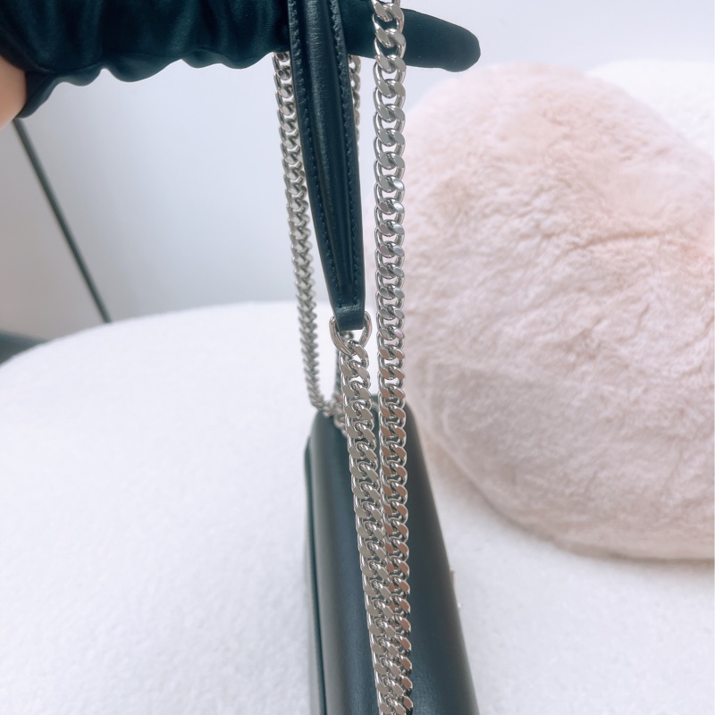 YSL sunset 黑銀鏈條包-9