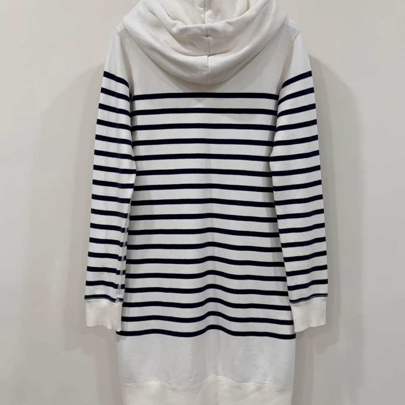 BURBERRY 連帽抽繩橫條拉鏈洋裝-2