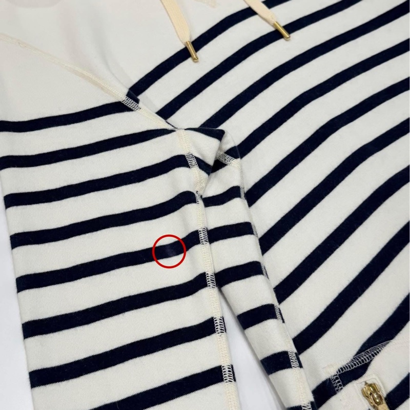 BURBERRY 連帽抽繩橫條拉鏈洋裝-4