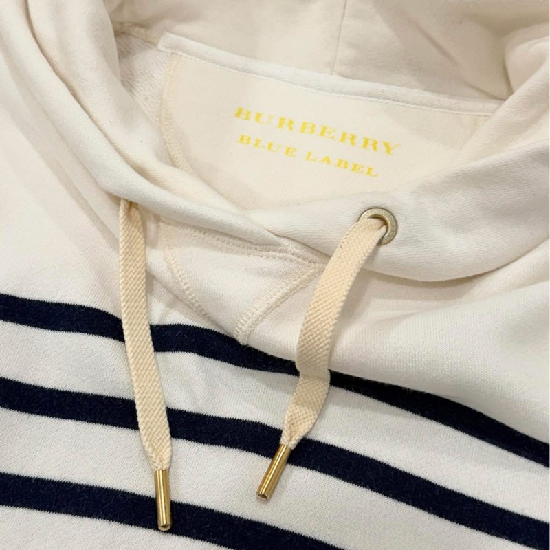 BURBERRY 連帽抽繩橫條拉鏈洋裝-5