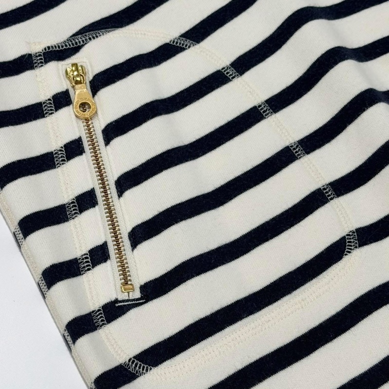 BURBERRY 連帽抽繩橫條拉鏈洋裝-6