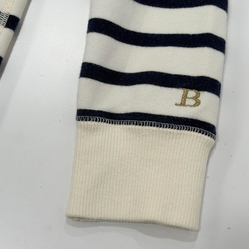 BURBERRY 連帽抽繩橫條拉鏈洋裝-7