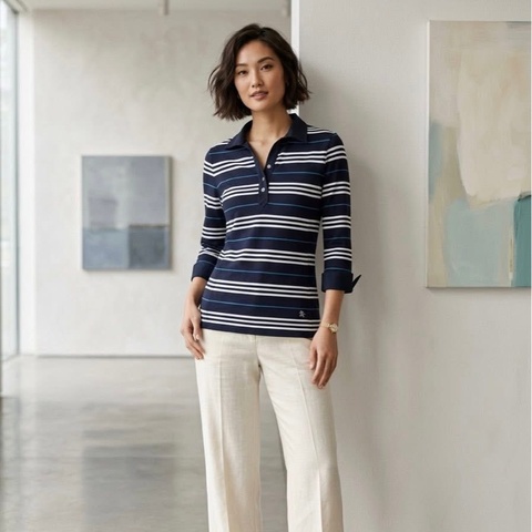 BURBERRY 倫敦 拼接橫條戰馬上衣