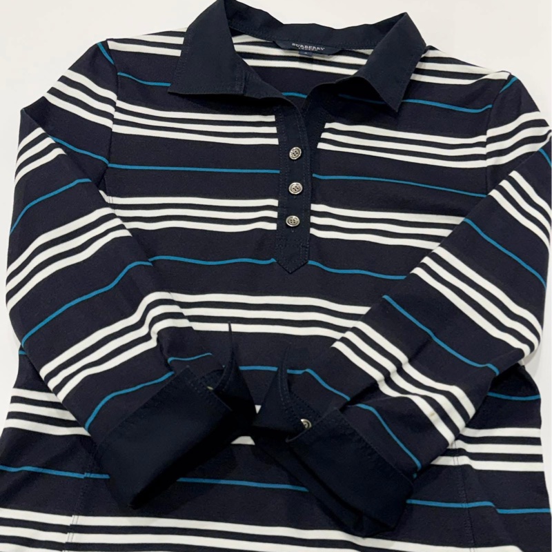 BURBERRY 倫敦 拼接橫條戰馬上衣-6